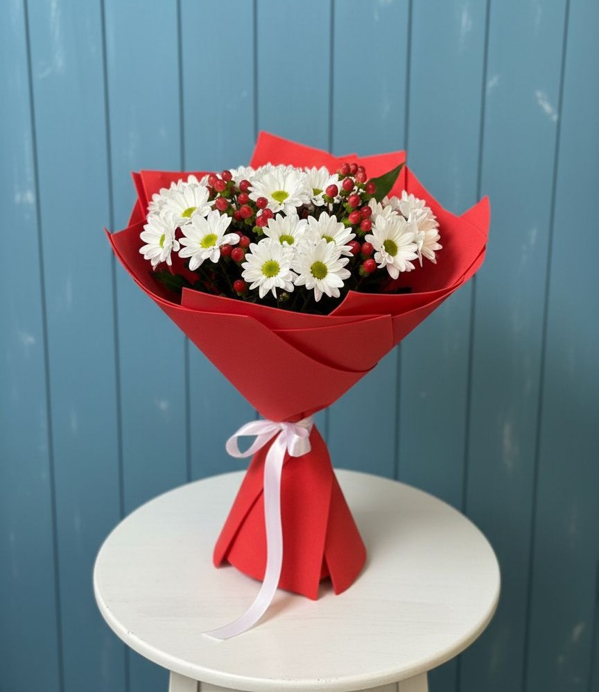 Букет цветов из: Хризантемы в Юрьеве-Польском