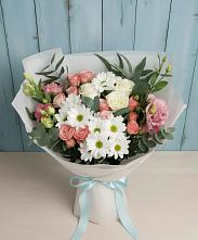 Букет цветов из:  Розы, Лизиантусы и Хризантемы в Юрьеве-Польском