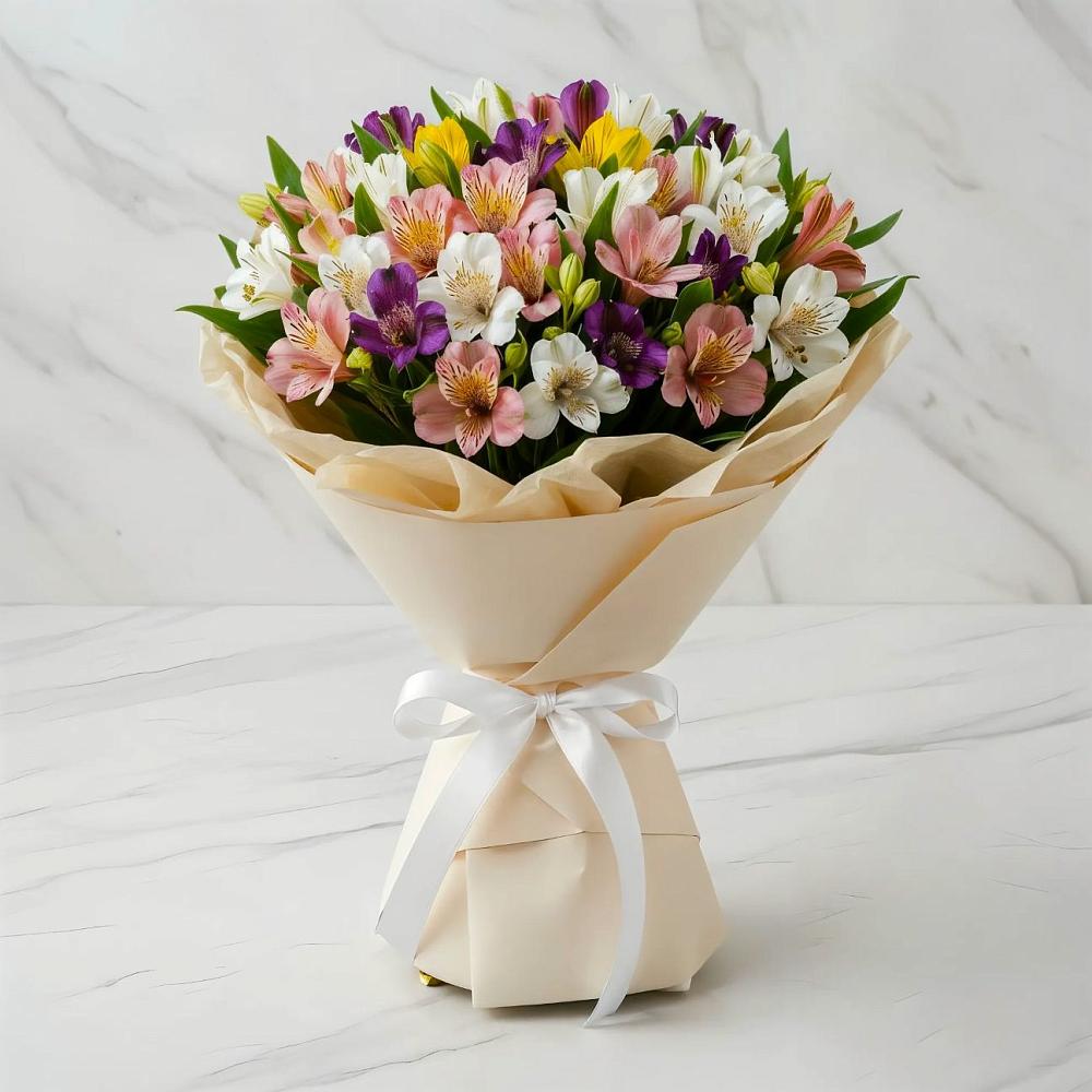 Букет цветов из: Альстромерии в Юрьеве-Польском