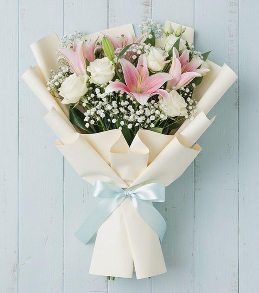 Букет цветов из: Лилии в Юрьеве-Польском