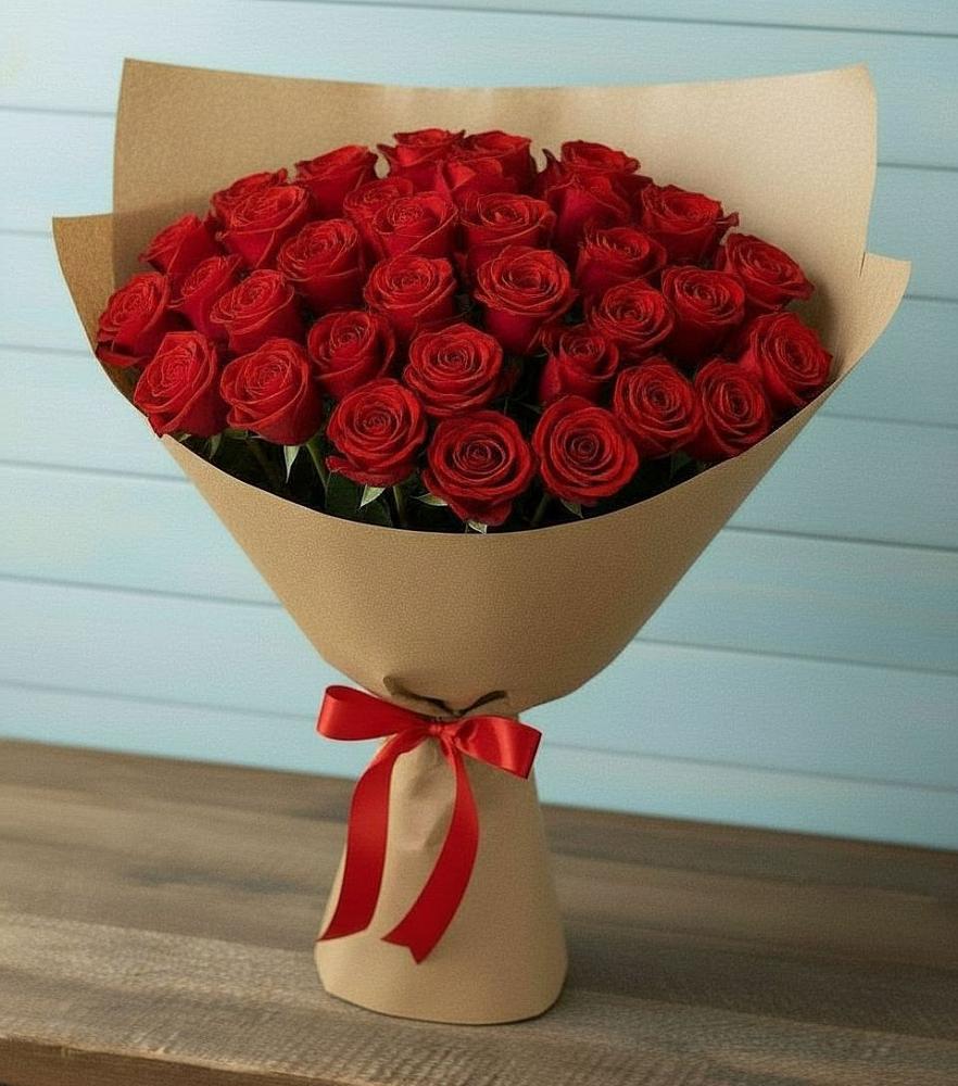 Букет Красные розы Милано в Юрьеве-Польском