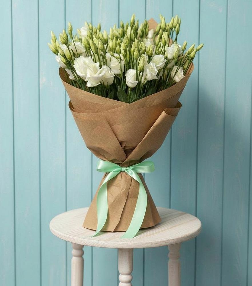 Букет цветов из: Лизиантусы в Юрьеве-Польском