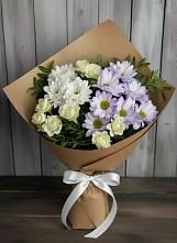 Букет цветов из:  Хризантемы и Розы в Юрьеве-Польском
