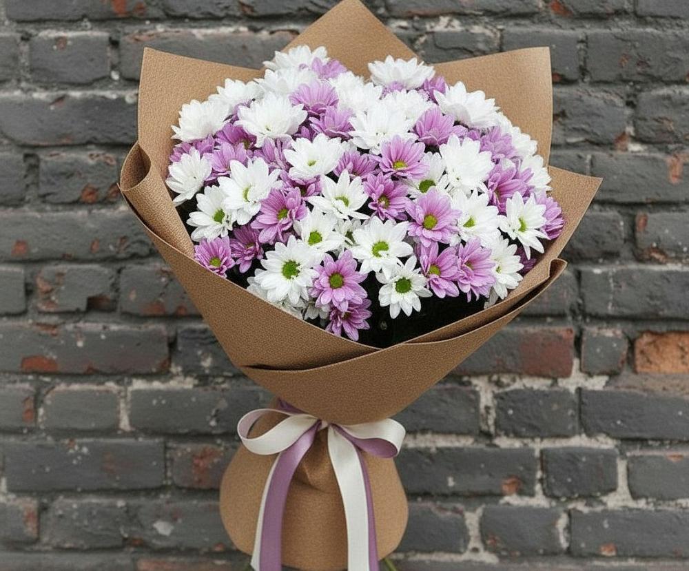 Букет цветов из: Хризантемы в Юрьеве-Польском