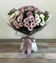 Букет цветов из:  Хризантемы и Розы в Юрьеве-Польском