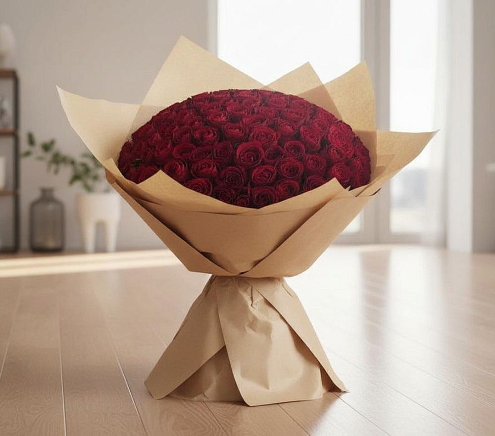Букет 101 Красная роза в Юрьеве-Польском