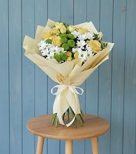 Букет цветов из:  Хризантемы и Розы в Юрьеве-Польском