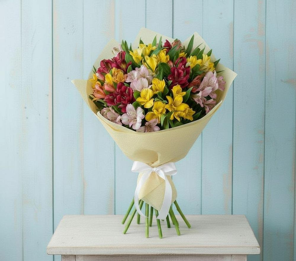 Букет цветов из: Альстромерии в Юрьеве-Польском