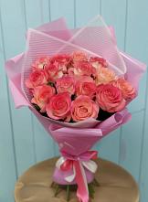 Букет 15 Розовых роз Равель #REPLACE_PRED# Юрьеве-Польском